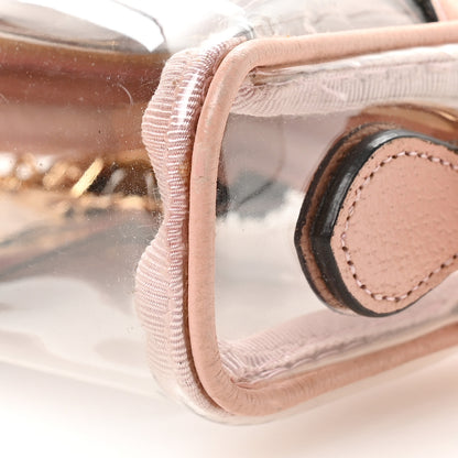 Gucci Vinyl Web Mini Ophidia Transparent Shoulder Bag Perfect Pink 10 of 10