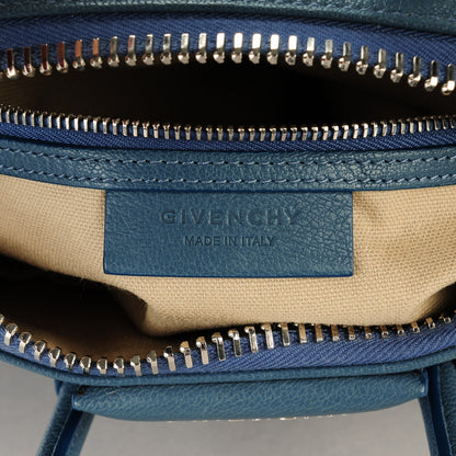 Givenchy Sugar Grained Goatskin Mini Antigona Mineral Blue 6 of 7