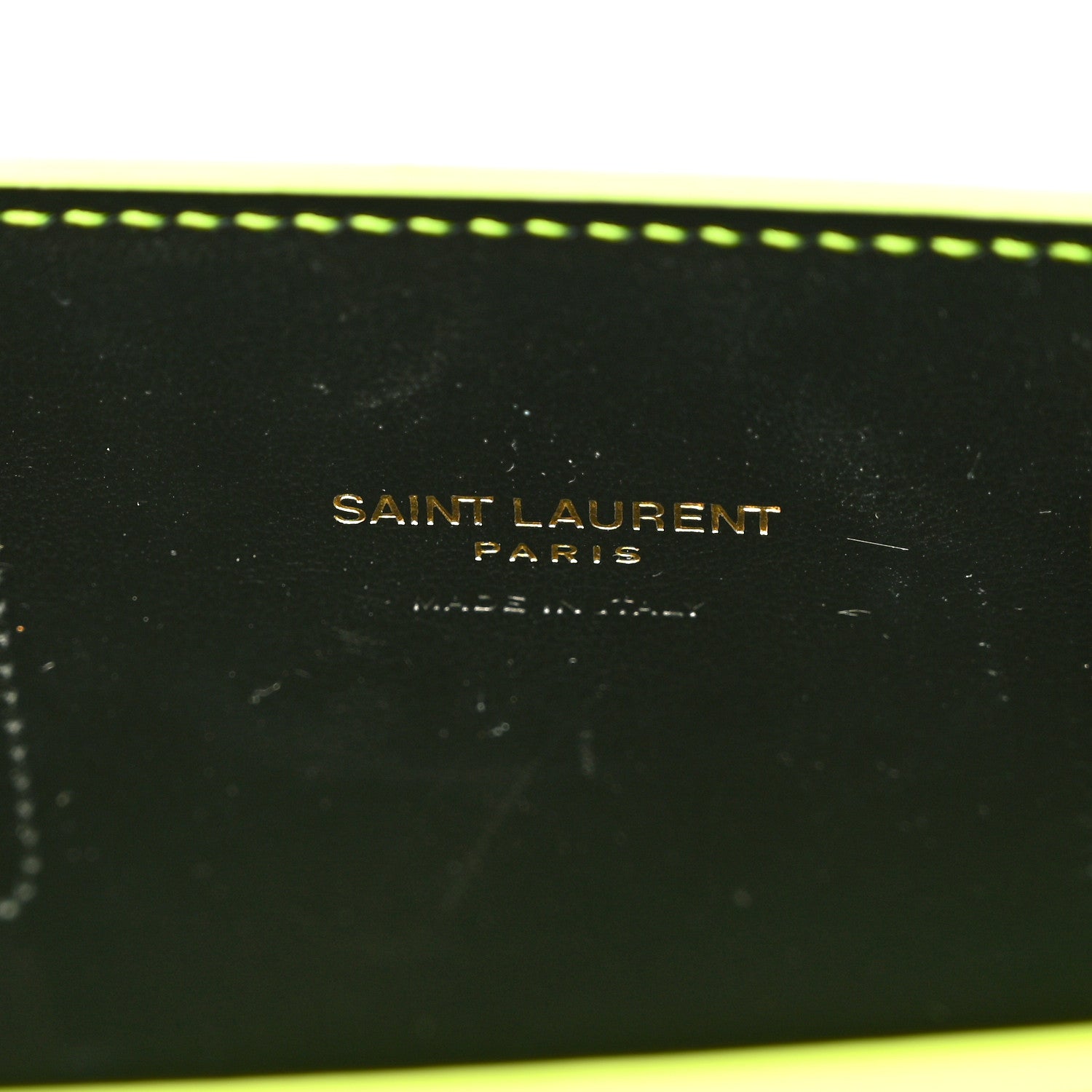 Saint Laurent Calfskin Nano Sac De Jour Neon Yellow 6 of 10