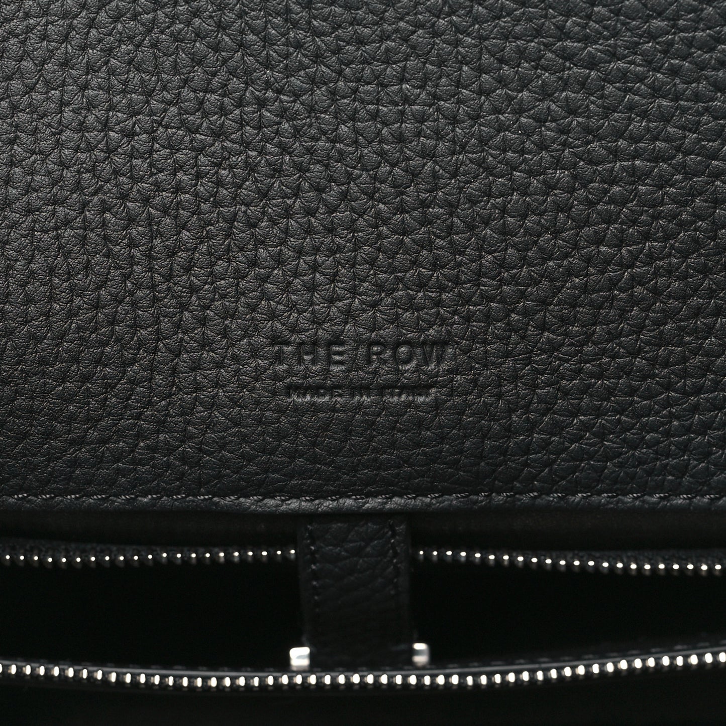 Grained Calfskin Margaux Shoulder 12 Black