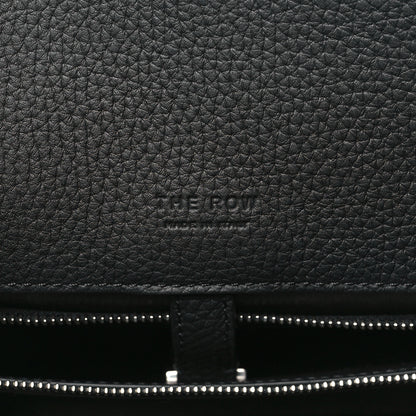 The Row Grained Calfskin Margaux Shoulder 12 Black 6 of 10