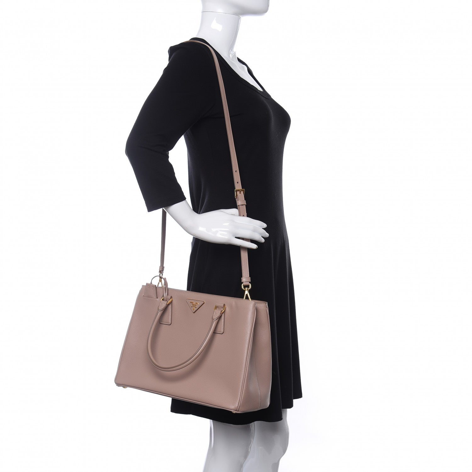 Prada Saffiano Lux Medium Tote Cammeo 2 of 15