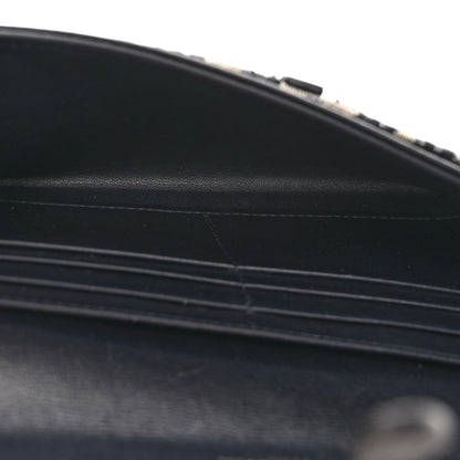 Christian Dior Oblique Saddle Chain Long Wallet Blue 6 of 10
