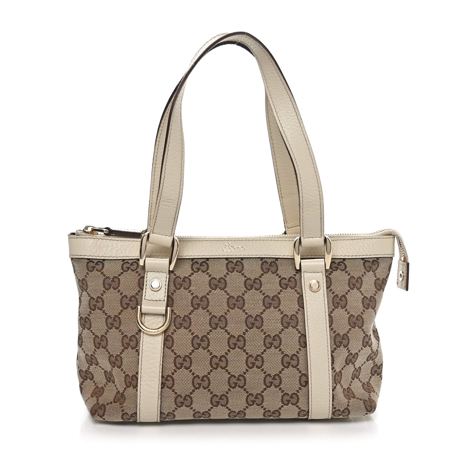 Monogram Small Abbey Tote Off White