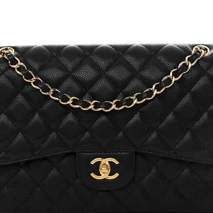 Chanel Caviar Quilted Jumbo Double Flap Black 8 of 11