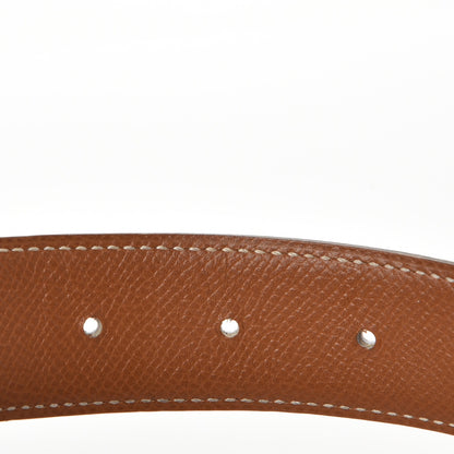 Hermes Box Epsom 32mm H Belt 72 Black Gold 6 of 11