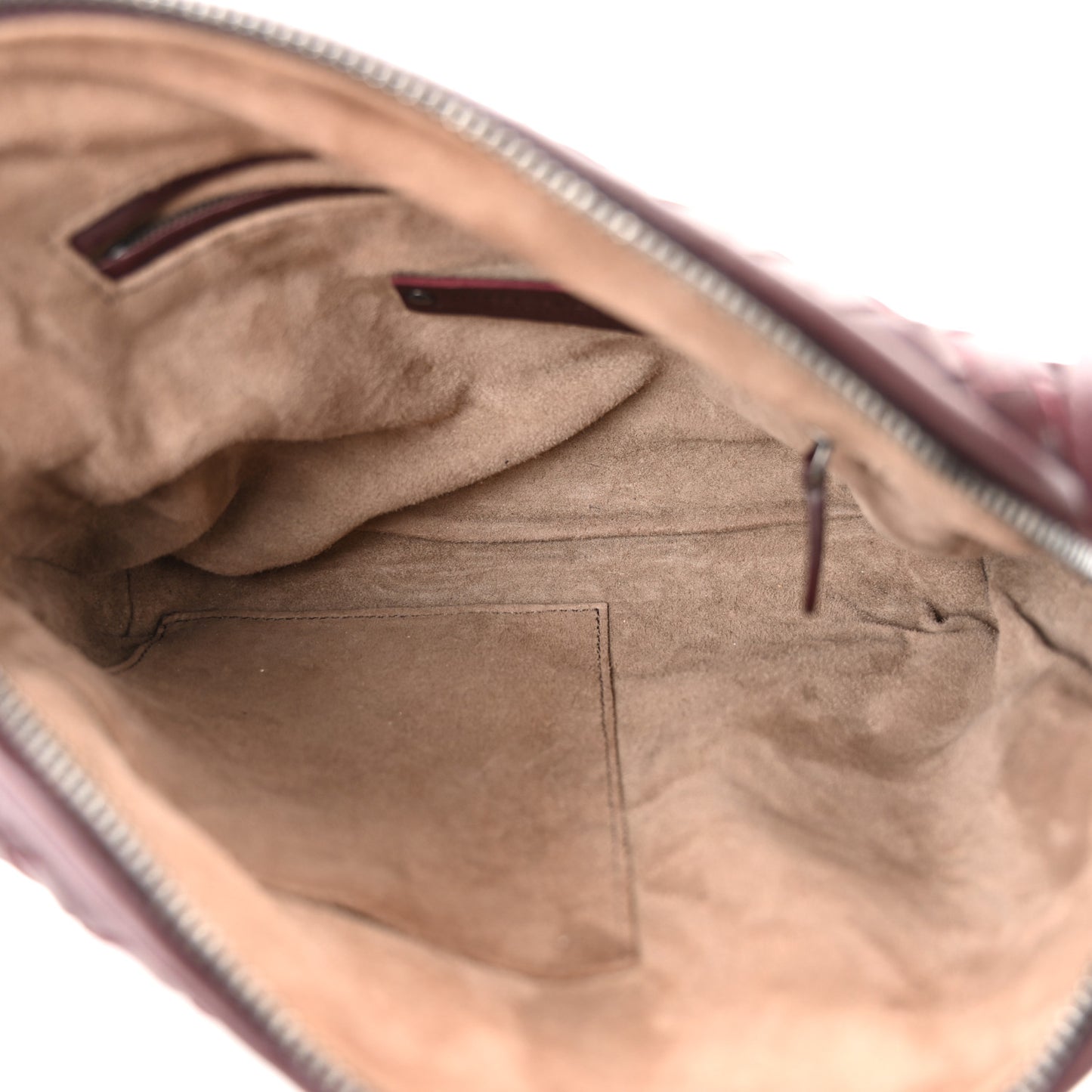 Nappa Intrecciato Nodini Bag Aubergine