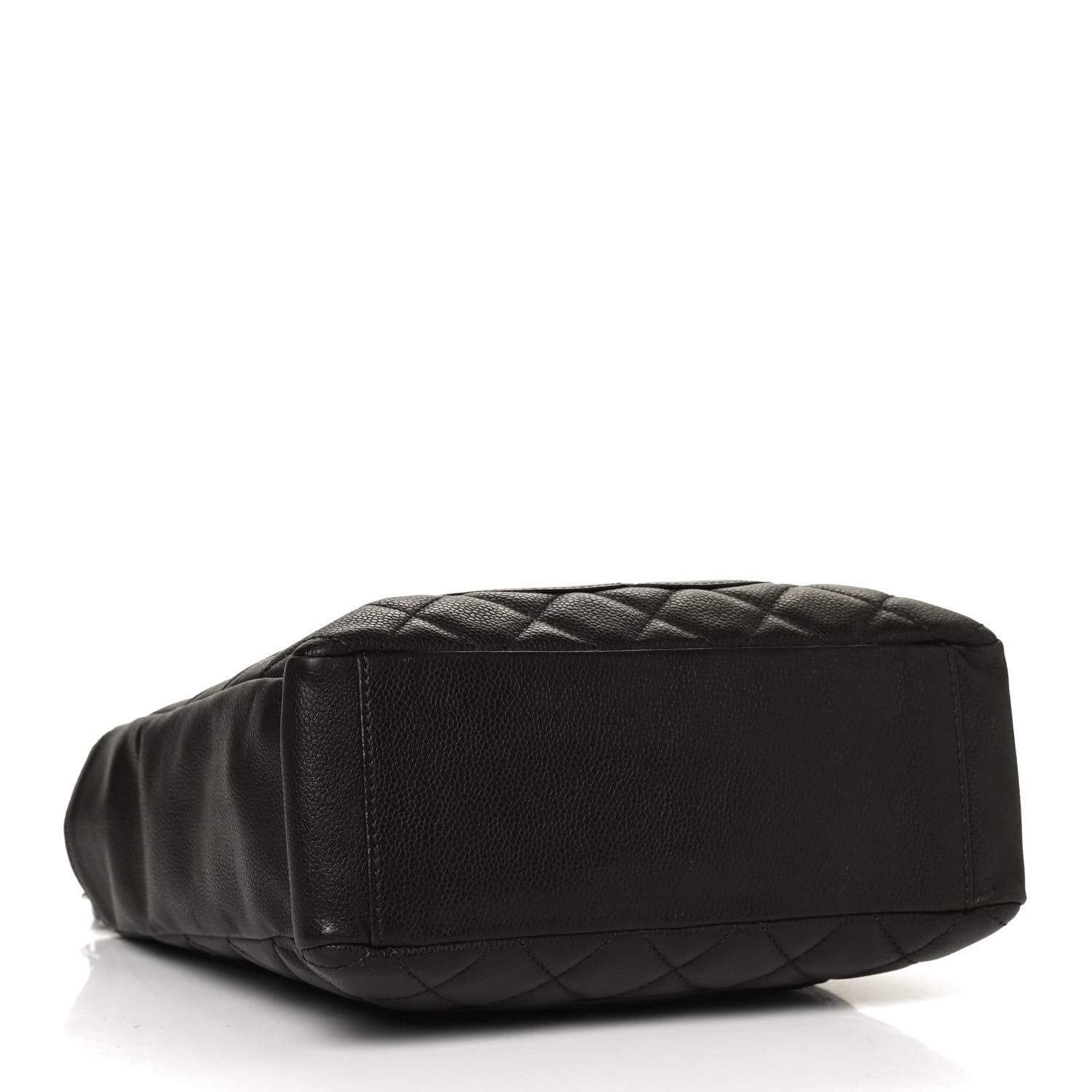 Chanel Caviar Quilted Petit Shopping Tote PST Dark Brown 4 of 10