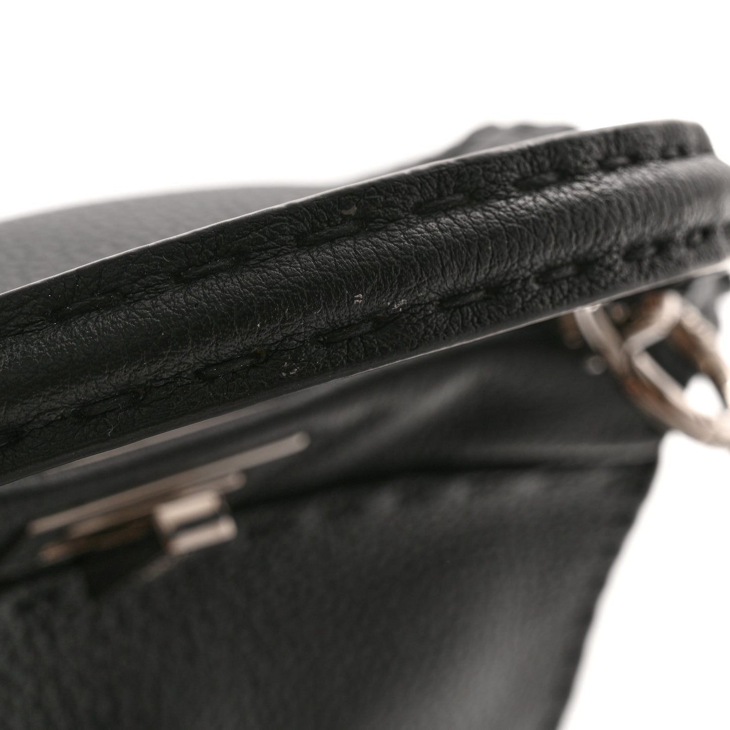 Cuoio Romano Selleria Bi-Color Mini Peekaboo Iconic Satchel Black Mou