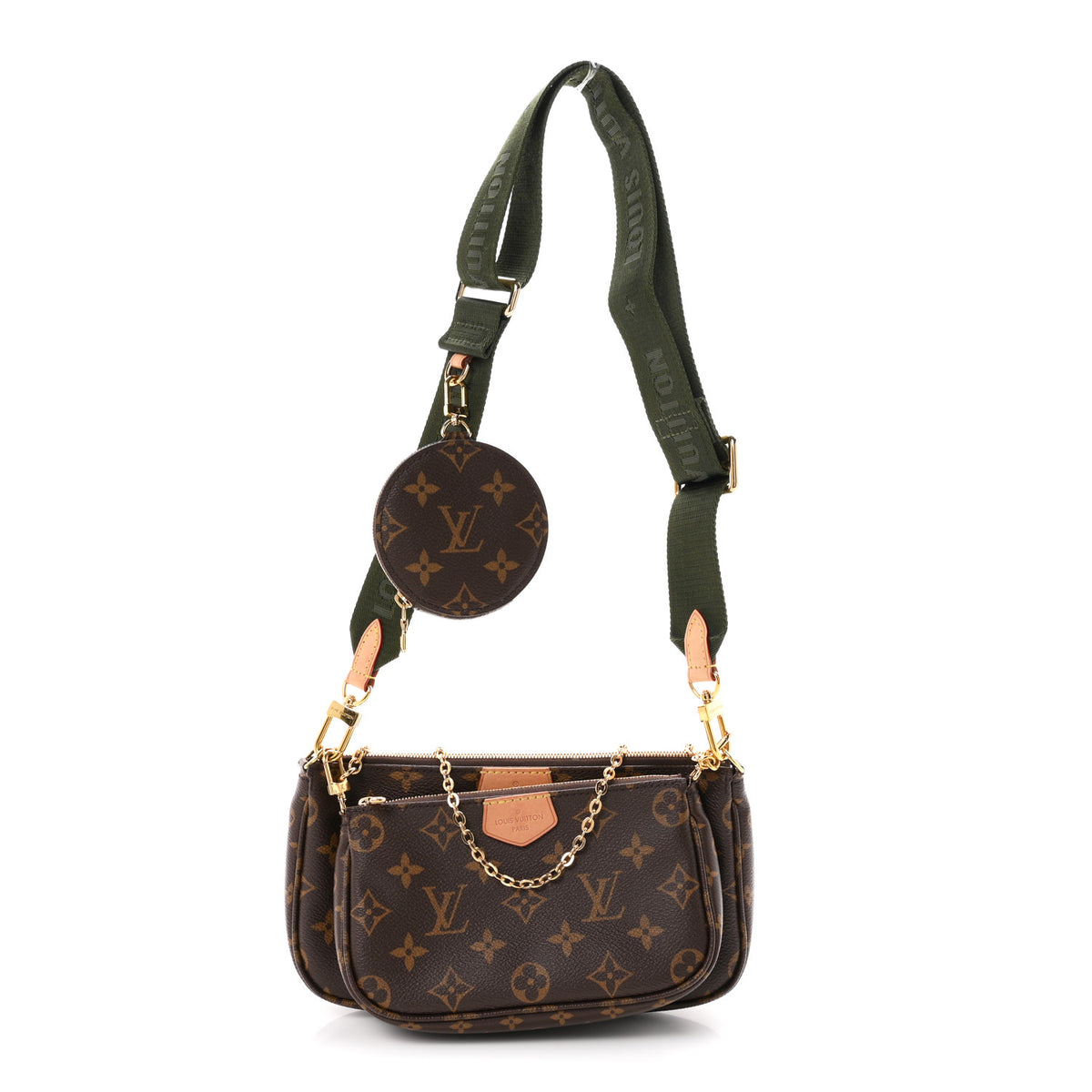 Louis Vuitton Monogram Multi Pochette Accessories Kaki 1 of 11