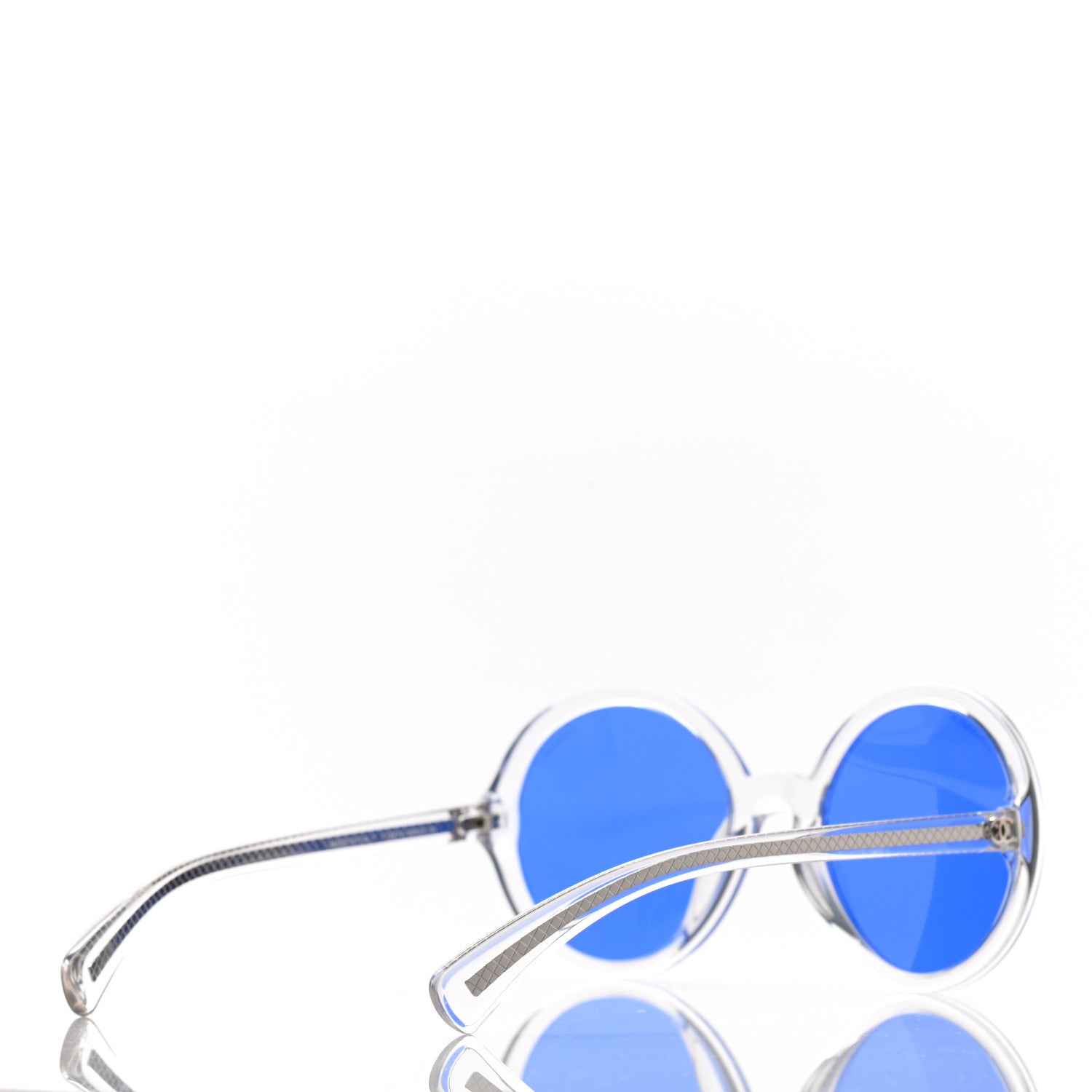 Chanel Acetate Round Sunglasses 71287A Blue 4 of 8