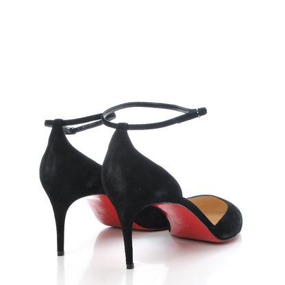 Christian Louboutin Suede Rounditown 70 Pump 41.5 Black 4 of 10