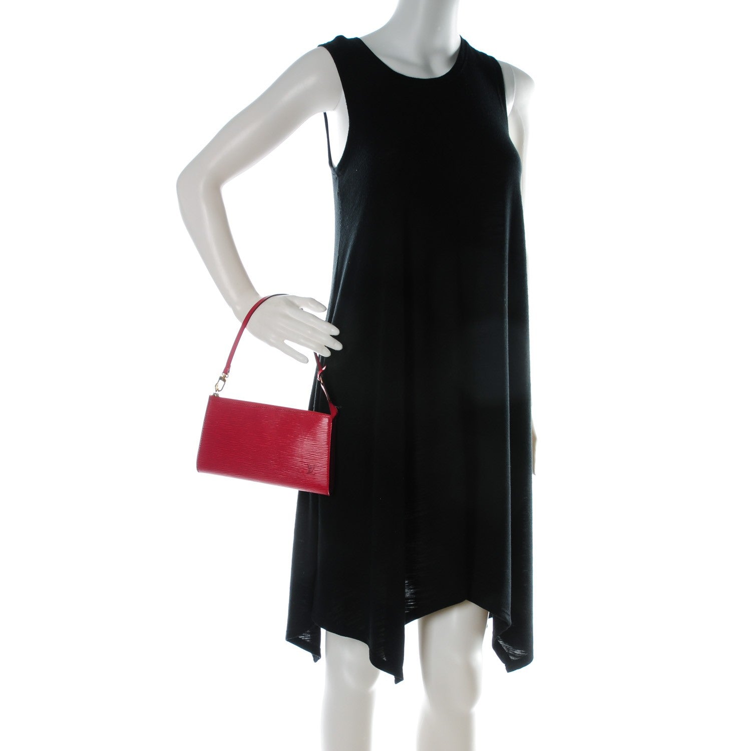 Louis Vuitton Epi Pochette Accessories 21 Castillan Red 2 of 7