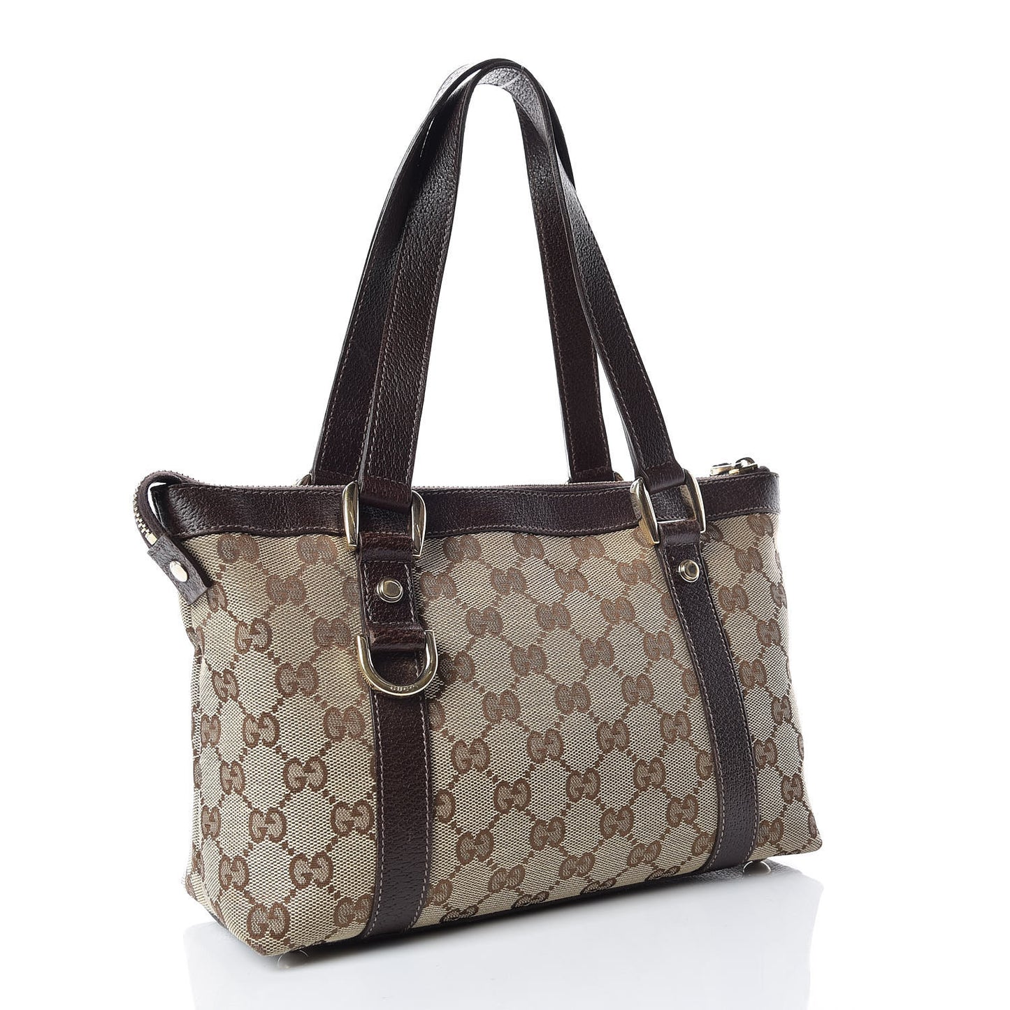Monogram Small Abbey Tote Dark Brown