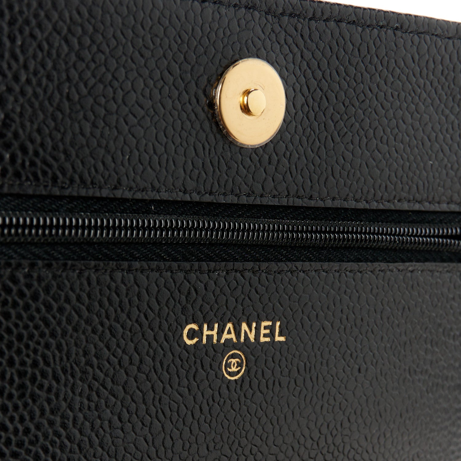 Chanel Caviar Quilted Wallet on Chain WOC Black 6 of 11