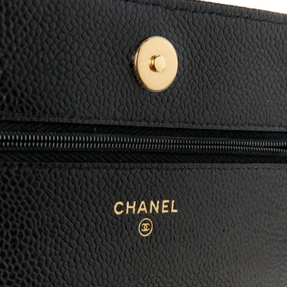 Chanel Caviar Quilted Wallet on Chain WOC Black 6 of 11