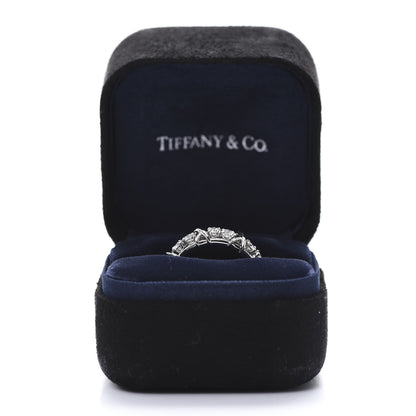 Tiffany Platinum Diamond Schlumberger Sixteen Stone Ring 54 6.75 7 of 7