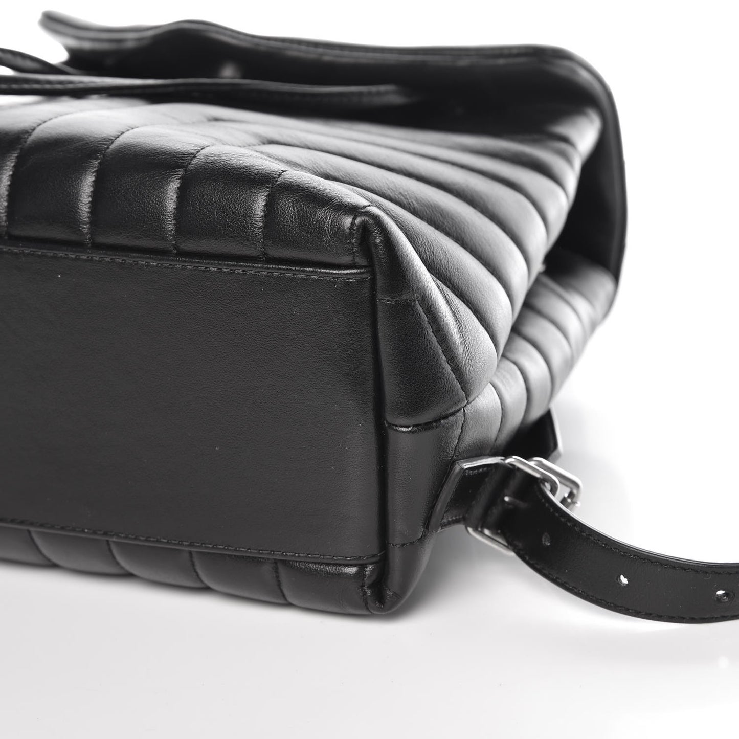 Calfskin Y Quilted Monogram Small Loulou Backpack Black