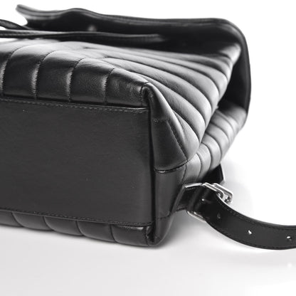 Saint Laurent Calfskin Y Quilted Monogram Small Loulou Backpack Black 9 of 9