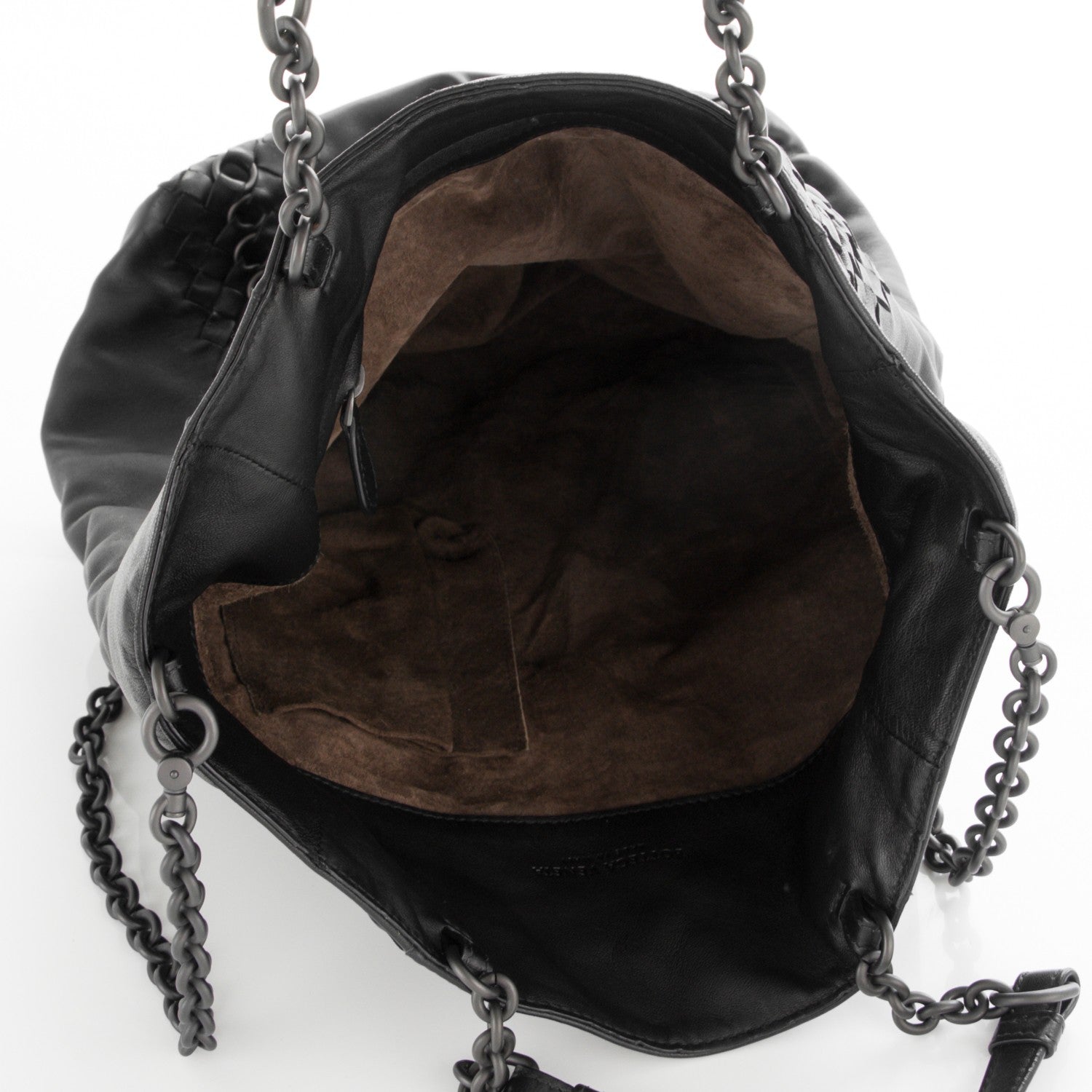 Bottega Veneta Nappa Intrecciato Grommet Tote Nero Black 5 of 6