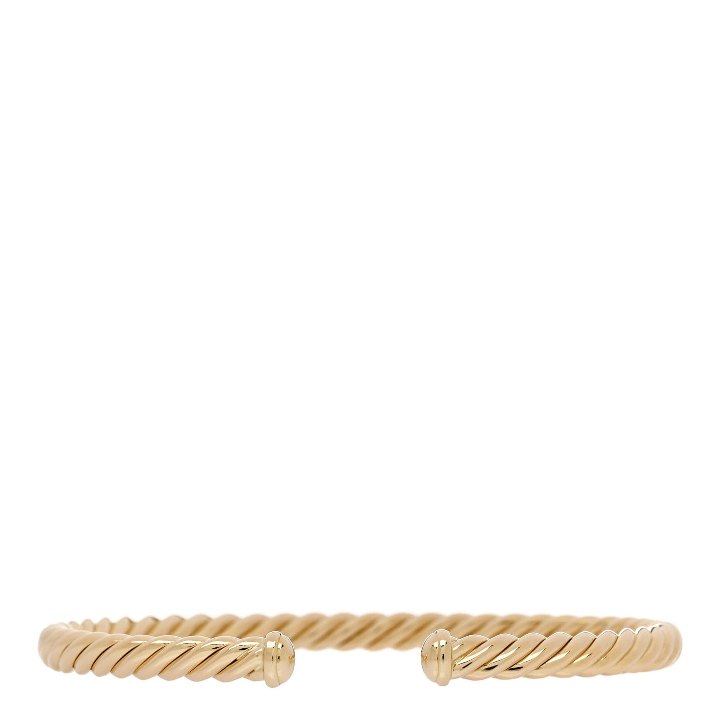 18K Yellow Gold 4mm Cablespira Bracelet