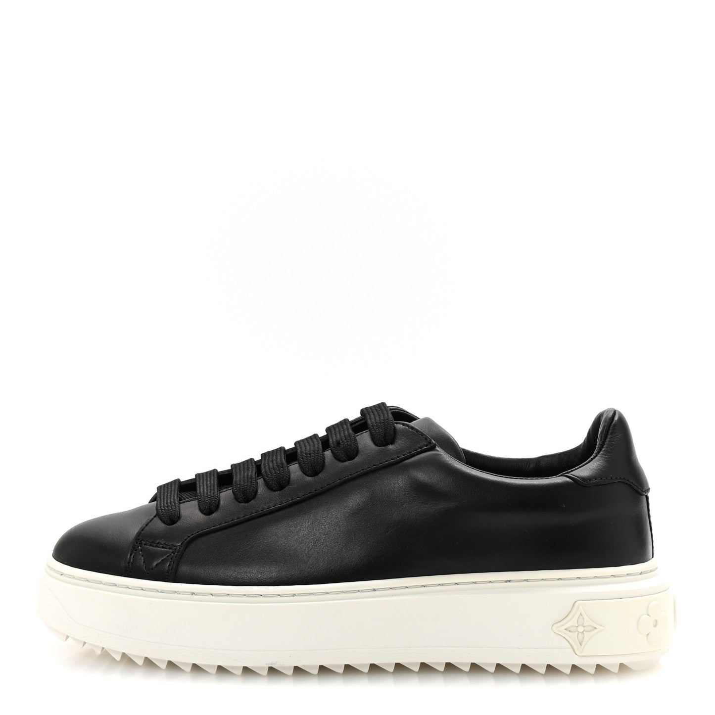 Calfskin Time Out Sneakers 35.5 Black
