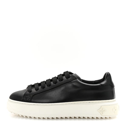 Louis Vuitton Calfskin Time Out Sneakers 35.5 Black 1 of 9