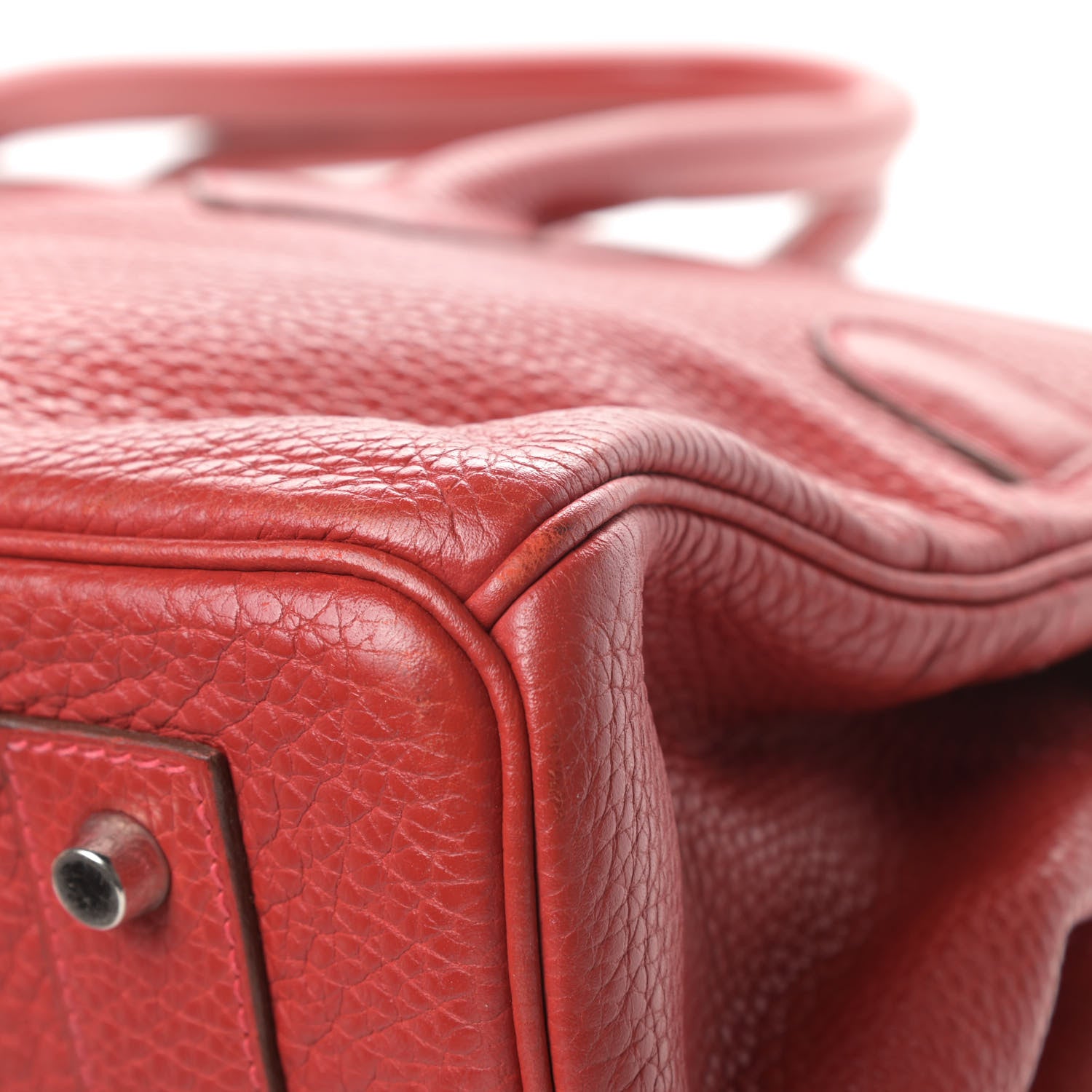 Hermes Taurillon Clemence JPG Shoulder Birkin II 42 Rouge Vif 11 of 15