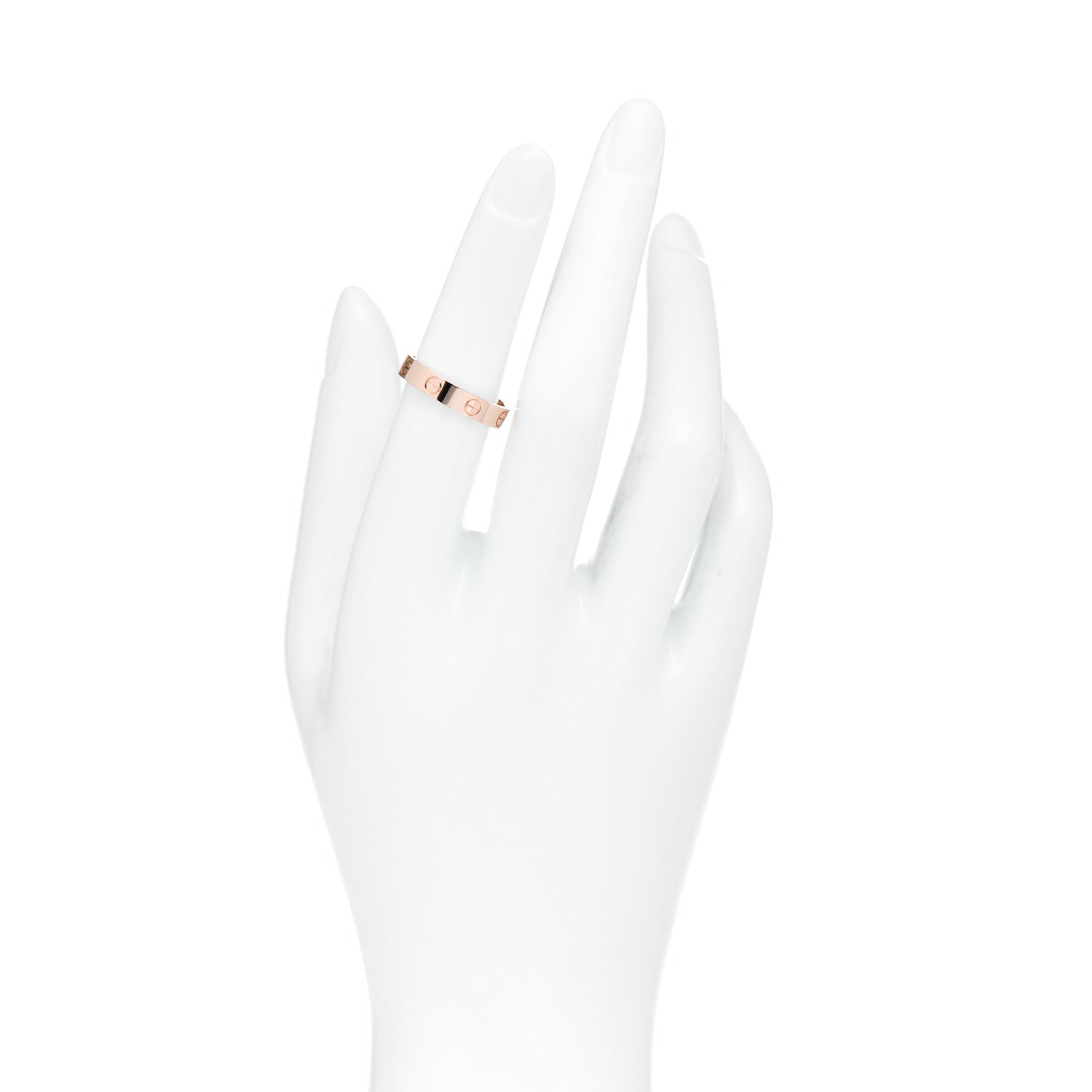 Cartier 18K Pink Gold 3.5mm LOVE Wedding Band Ring 52 6 2 of 5