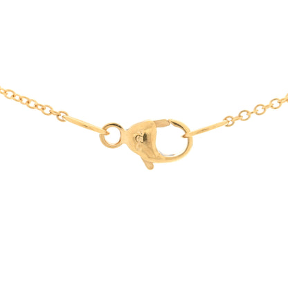 David Yurman 18K Yellow Gold Diamond Initial O Charm Pendant Necklace 5 of 5