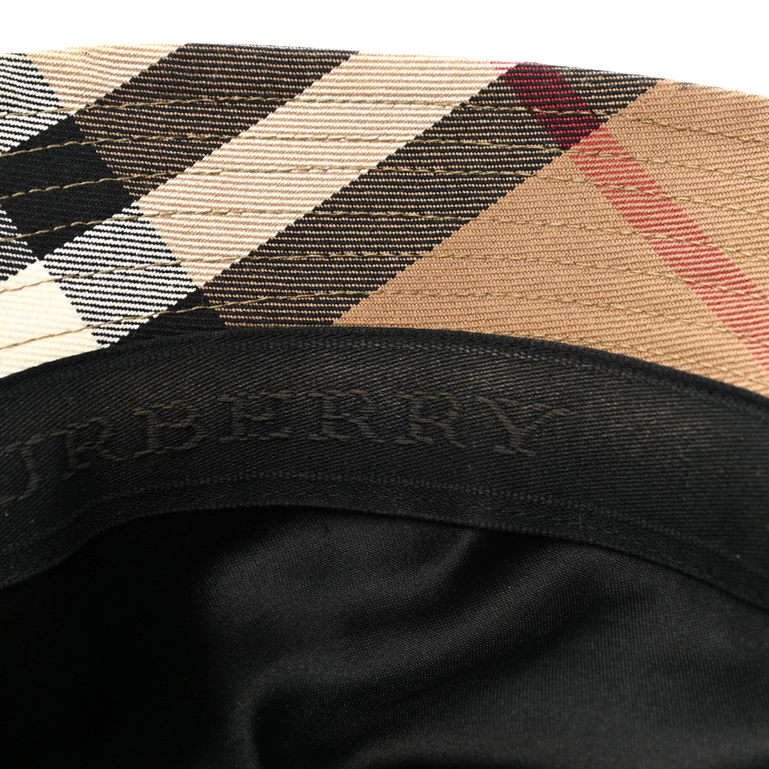 Burberry Technical Cotton Giant Check Bucket Hat M 9 of 9