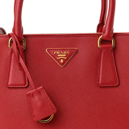 Prada Saffiano Medium Galleria Double Zip Tote Fuoco 8 of 10