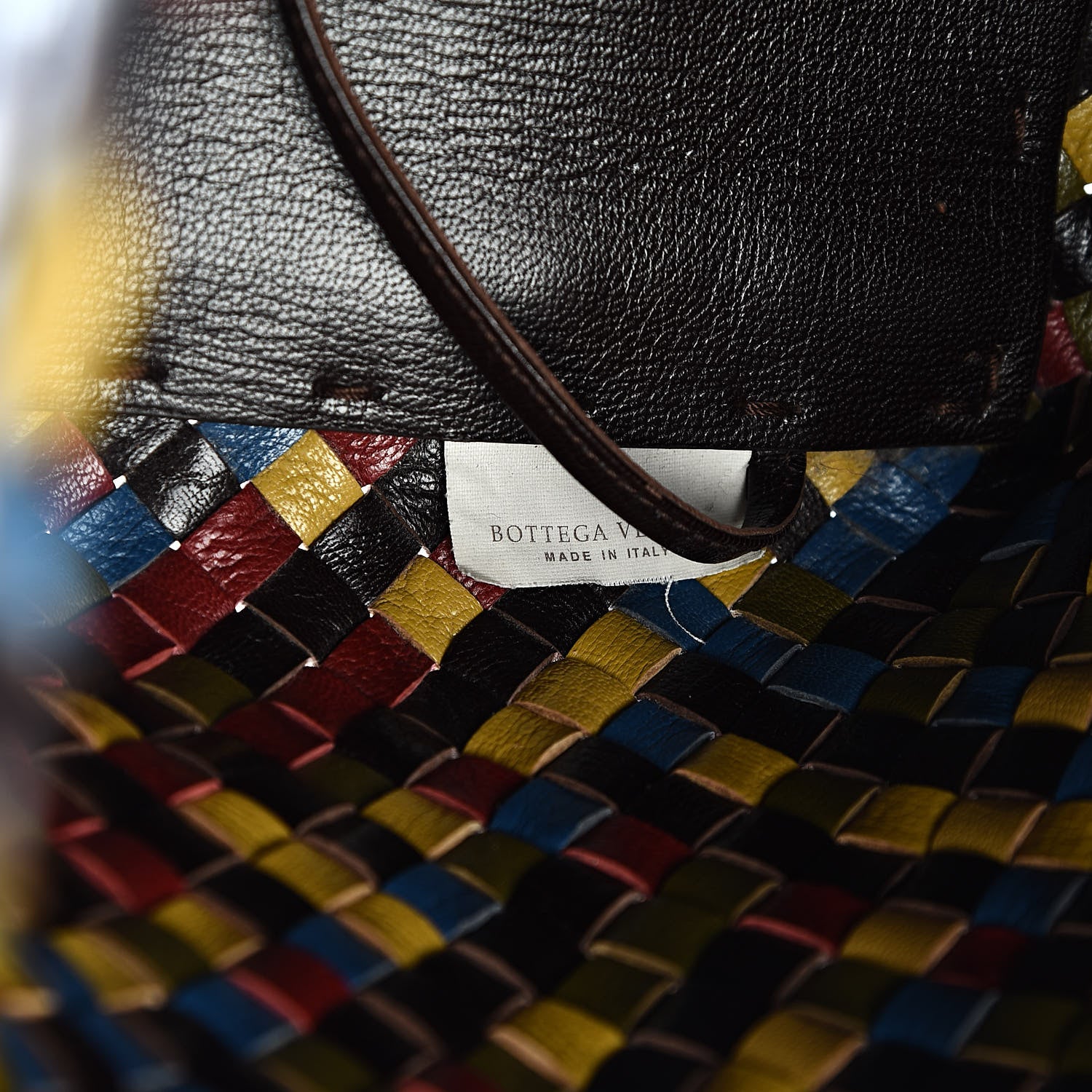 Bottega Veneta Shiny Goatskin Intrecciato Mini Cabat Multicolor 7 of 13