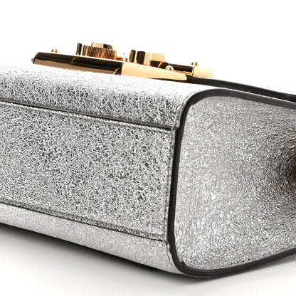 Gucci Galassia Small Padlock Shoulder Bag Argento 9 of 10
