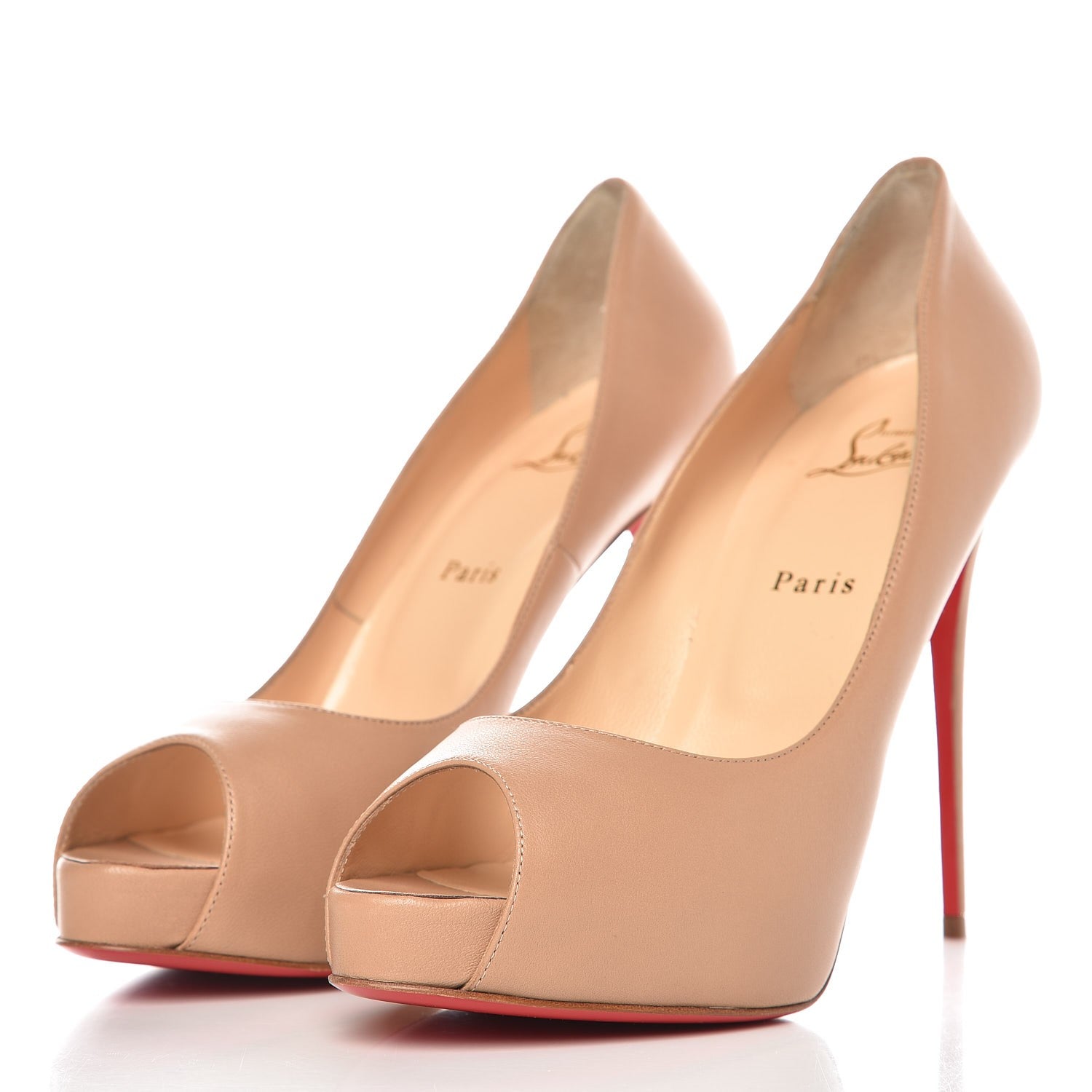 Christian Louboutin Nappa New Very Prive 120 Pumps 40.5 Nude 2 of 9