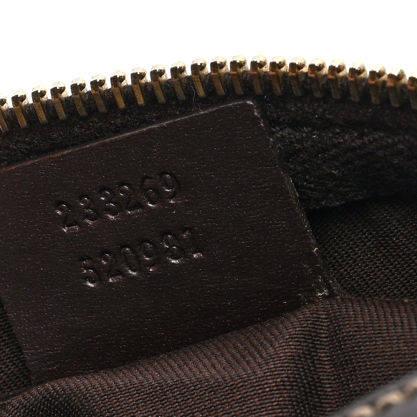 GG Supreme Monogram Belt Bag Dark Brown