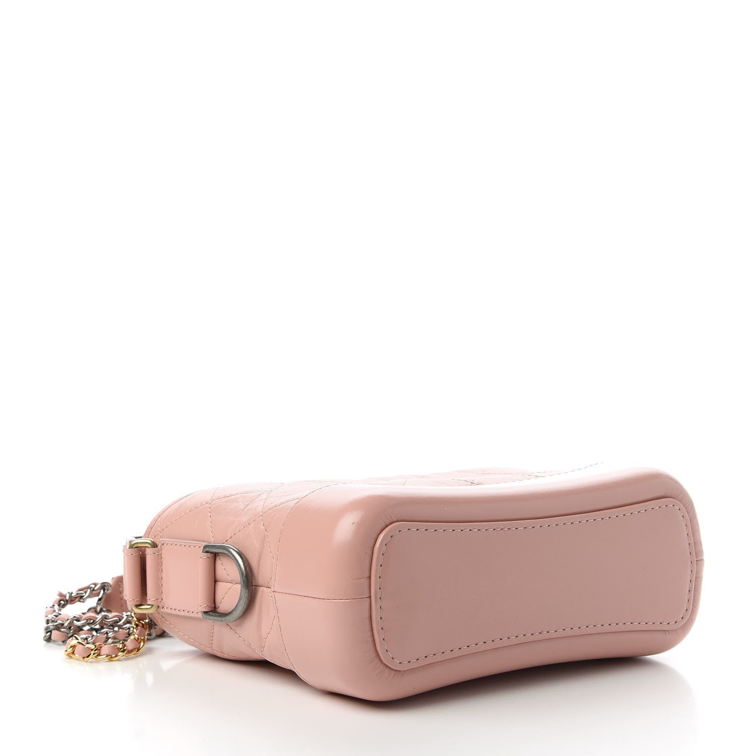 Chanel Aged Calfskin Quilted Small Gabrielle Hobo Pink 4 of 10