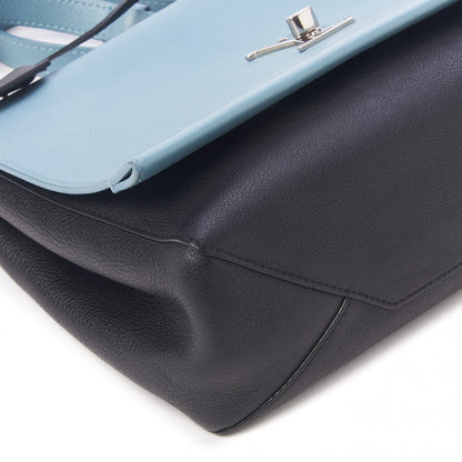 Louis Vuitton Soft Calfskin Lockme II Top Handle Sky 6 of 8