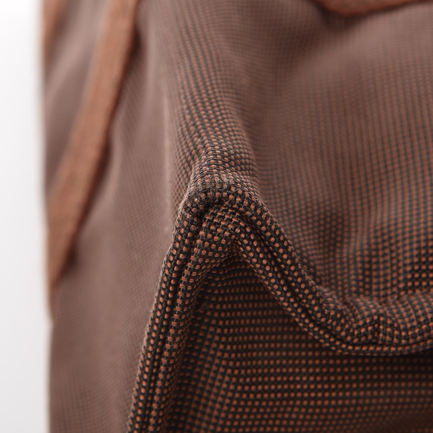 Hermes Canvas Herline MM Tote Brown 10 of 12