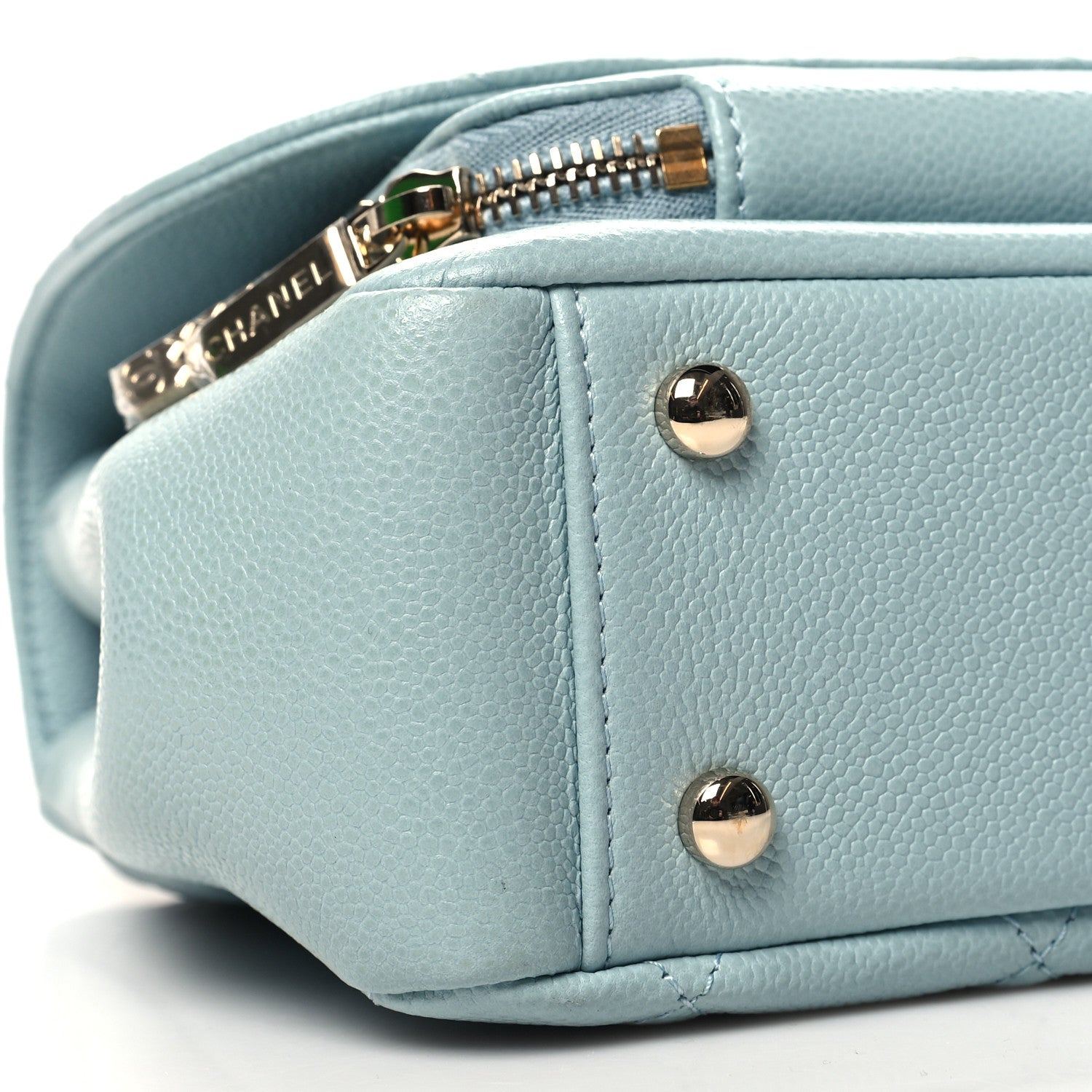 Chanel Caviar Quilted Medium Business Affinity Flap Light Blue 10 of 12