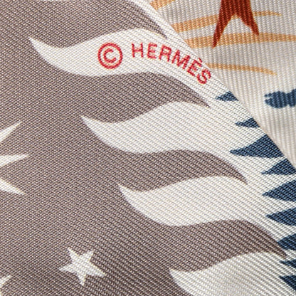 Hermes Silk Le Charme D Orphee Twilly Etoupe Creme Vert 3 of 4