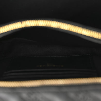 Balenciaga Calfskin Logo Matelasse Chain Strap Blanket Reporter XS Black 6 of 12