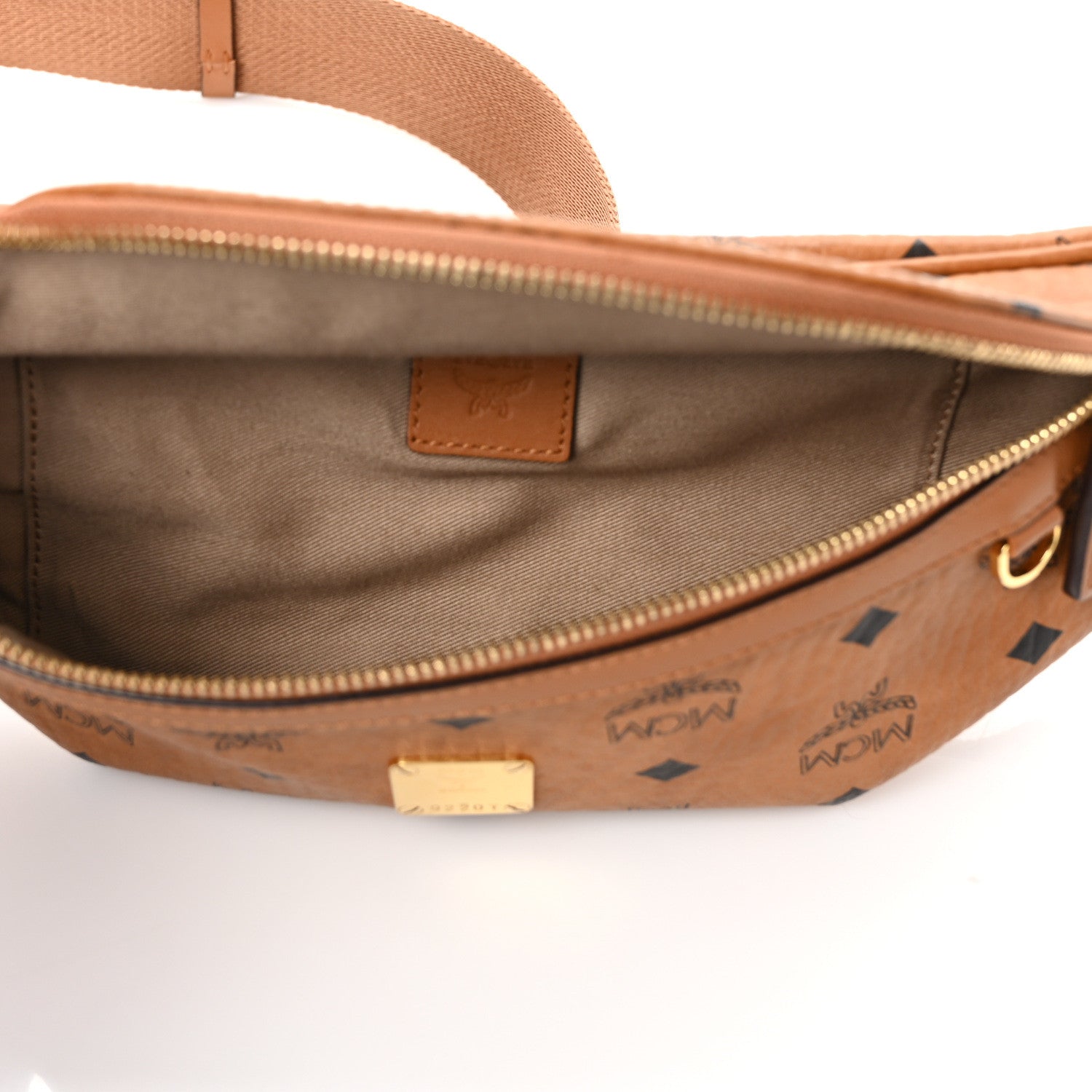 MCM Visetos Stark Belt Bag Cognac 5 of 8
