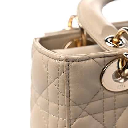 Christian Dior Calfskin Cannage Small My ABCDior Lady Dior Beige 14 of 17