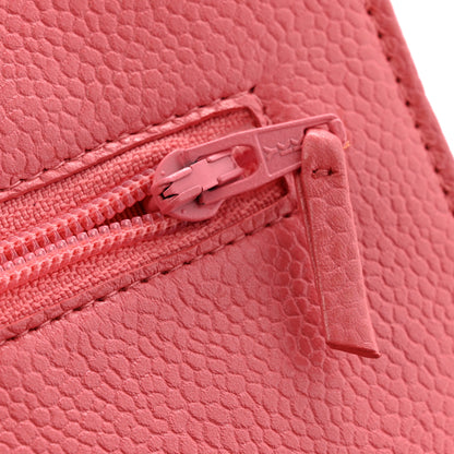 Chanel Caviar Quilted Wallet on Chain WOC Pink 13 of 13