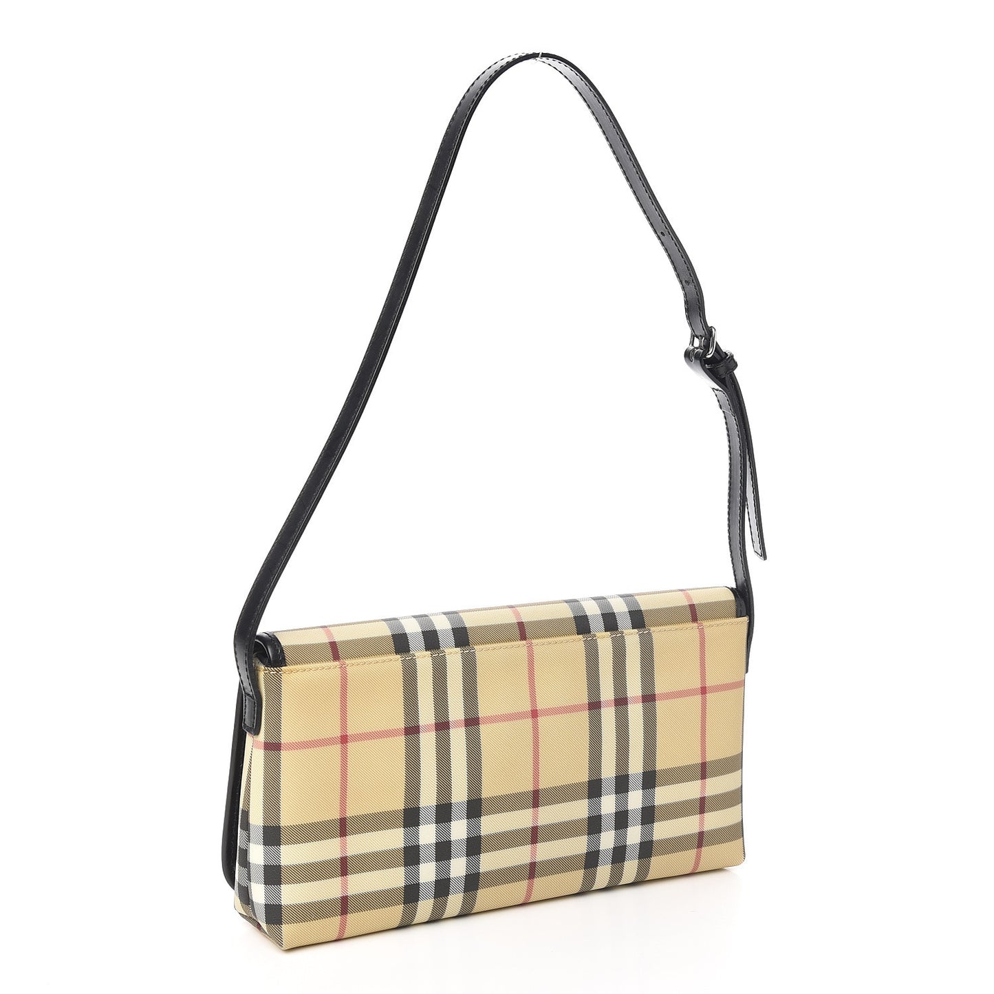 House Check Shoulder Bag Black