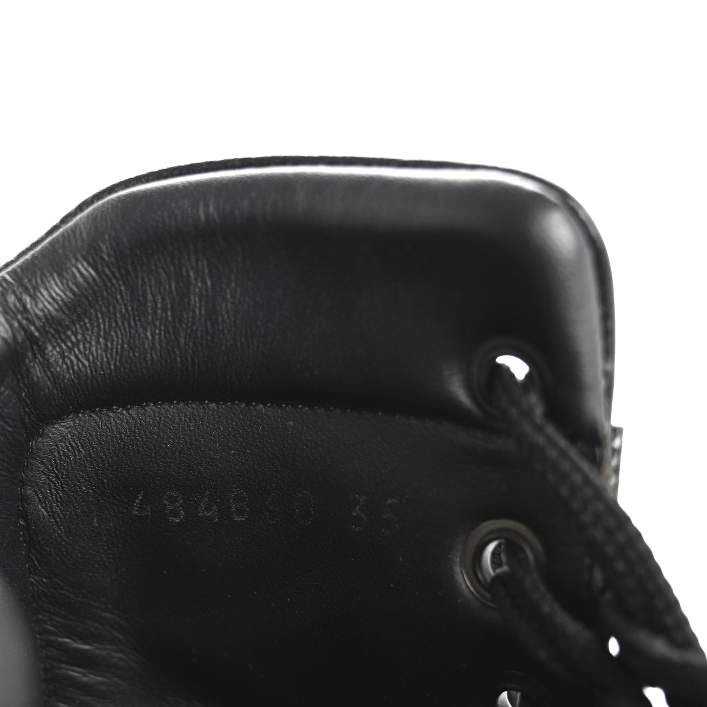 Calfskin William Double-Laced Boot 35 Black