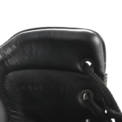 Saint Laurent Calfskin William Double-Laced Boot 35 Black 9 of 14