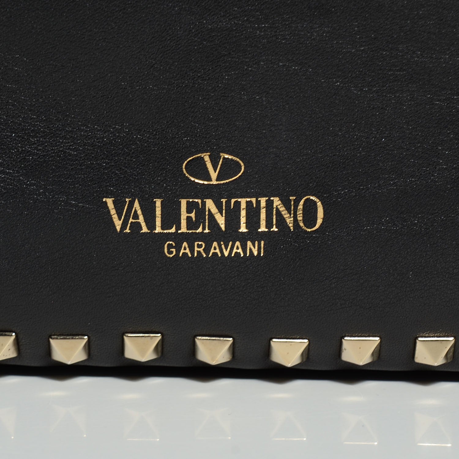 Valentino Garavani Vitello Medium Rockstud Tote Black 8 of 8