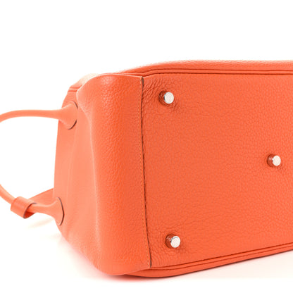 Hermes Taurillon Clemence Lindy 34 Orange 8 of 9